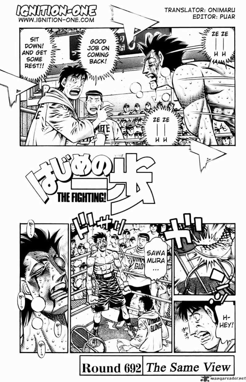 Hajime no Ippo: Fighting Spirit, Chapter 692 image 01